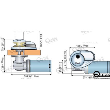 MOLINETE VERTICAL 500W 12V 6 MM S/C