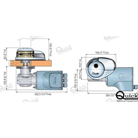 MOLINETE VERTICAL 700W 12V 6 MM C/C