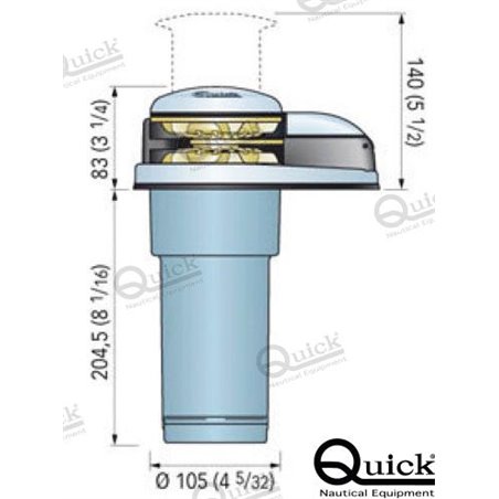 MOLINETE VERTICAL 500W 12V 6 mm