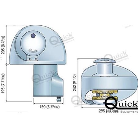 MOLINETE EAGLE 700W 12V 6MM C/C