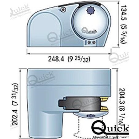 MOLINETE HORIZONTAL 500W 12V 6 MM S/C