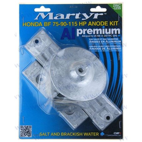 KIT ANODOS ALUMINIO HONDA 75/90/115HP