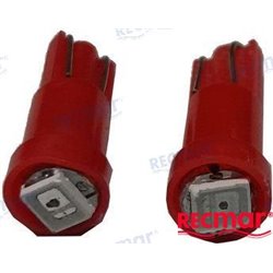 BOMBILLA 12V, 1.2W ROJO (PACK 2)
