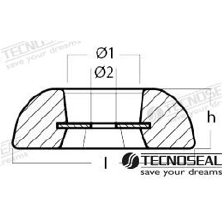 ANODO TIMON ZINC Ø 110MM UK