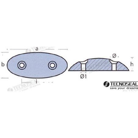 ANODO OVAL ZINC 117X43MM