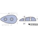 ANODO OVAL ZINC 83X33X20MM