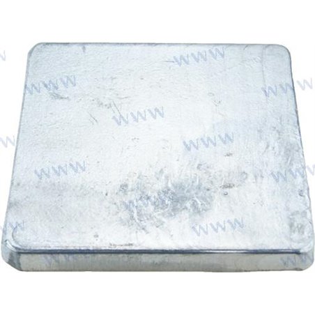 ANODO CUADRADO ZINC 100*100 H10