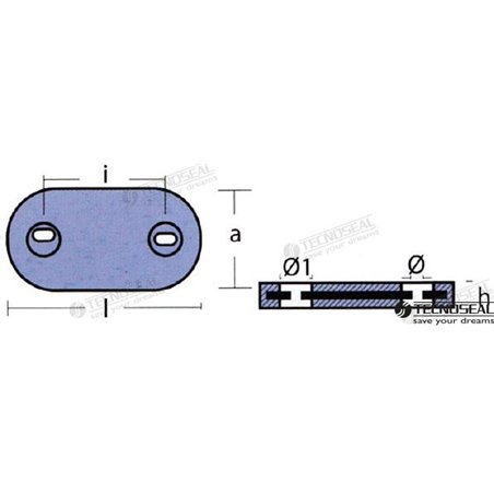 ANODO SEA RAY ZINC 200X110X30MM 3,9 KG