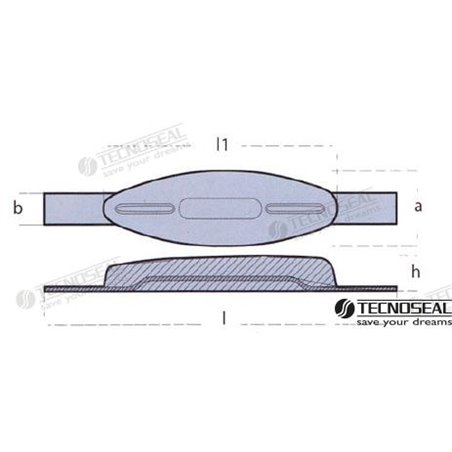 ANODO PEZ ZINC 50X25X5MM 1KG
