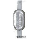 ANODO OVAL ZINC 300X25X5MM 2,2KG