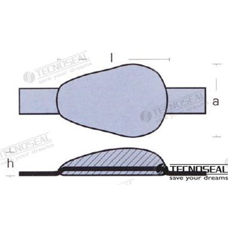 ANODO PARA SOLDAR ZINC 250X25X5MM 3KG