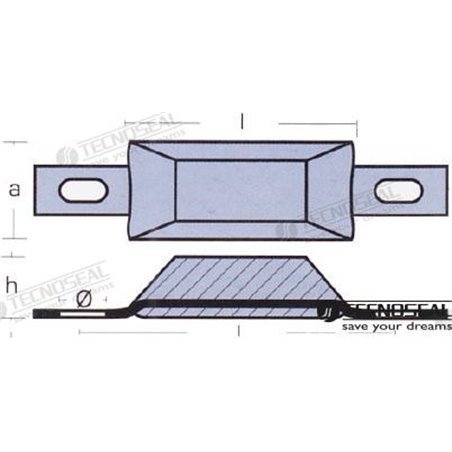 ANODO LINGOTE C/INSERTO ZINC 0,5KG