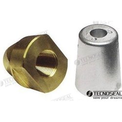 ANODO CONICO CUADRADO ZINC Ø 68,5MM