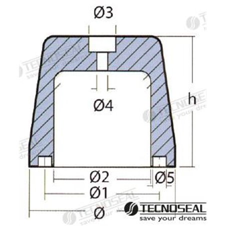 ANODO RIVA SPLENDIDA ZINC 7,05KG.