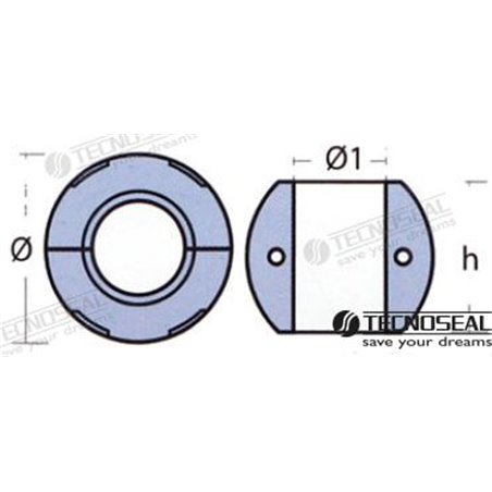 COLLARIN ZINC EJE 30MM.
