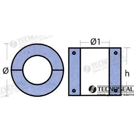 COLLARIN ZINC EJE 100 mm