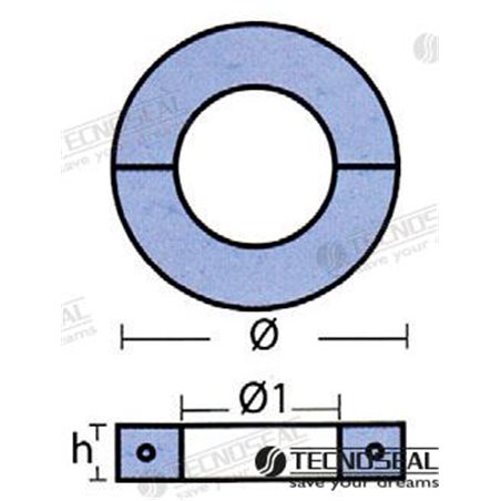 COLLAR PLANO ZINC 63,5MM.