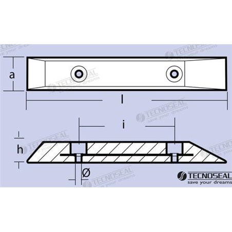 ANODO MAGNESIO BIGLIANI 500MM.