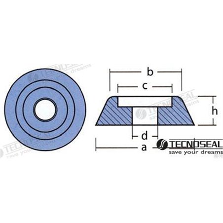 ANODO LEWMAR SERIE 140TT ZINC