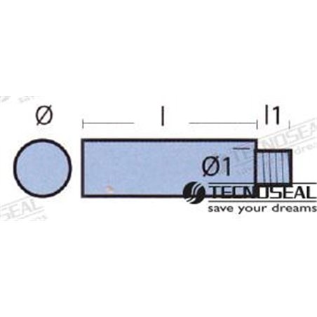 ANODO MOTOR YANMAR ZINC L50MM