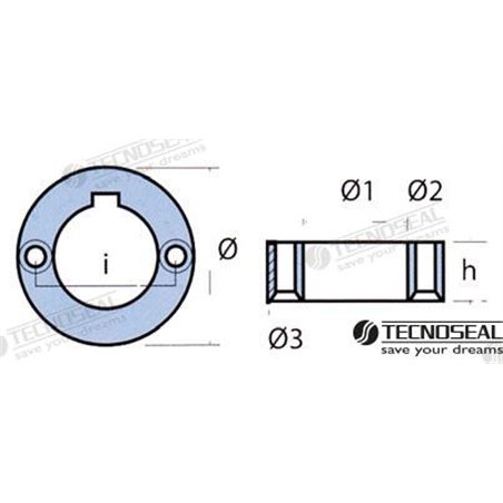 ANODO DUFOUR Ø 32MM ZINC