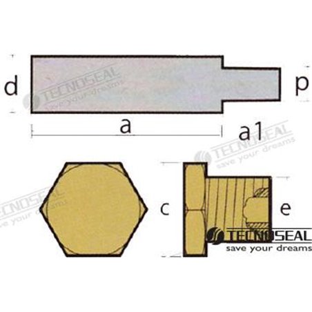 KIT ANODO CATERPILLAR C/TAPON
