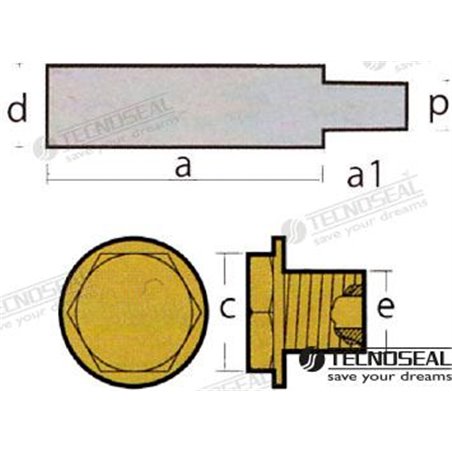 KIT ANODO NANNI MERCEDES C/TAPON ZINC