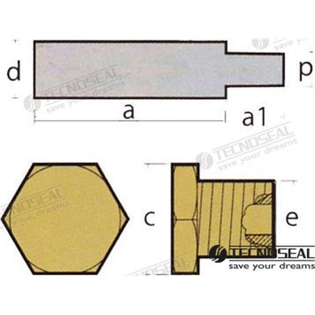 ANODO BOUDOUIN C/TAPON ZINC
