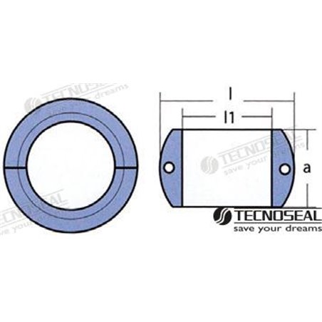 ANODO KAMEWA COLLAR ZINC 1KG