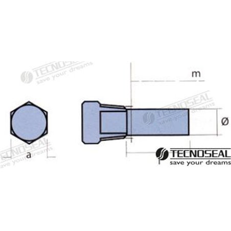 ANODO BARRA ZF ZINC Ø10MM