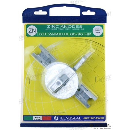KIT ANODOS ZINC YAMAHA 60-90HP