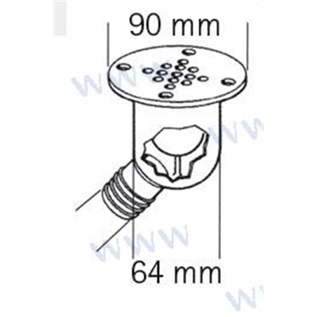DESAGÜE BAÑERA SALIDA 90º
