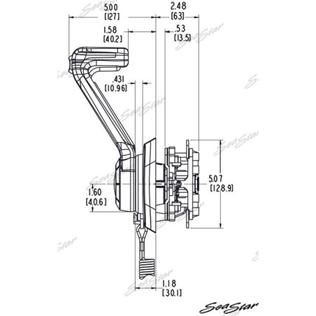 MANDO LATERAL NEGRO c/ PARO MOTOR
