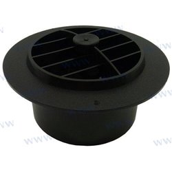 REJILLA PVC AJUSTABLE NEGRA DIM 100mm