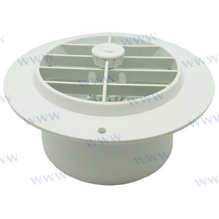 REJILLA  PVC AJUSTABLE BLANCA dim. 100mm