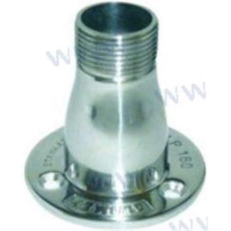 SOPORTE INOX BASE 1"BSP MACHO X 11 TPI