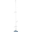 ANTENA VHF  - 2,4 M - FIBRA  ROSCA PVC.