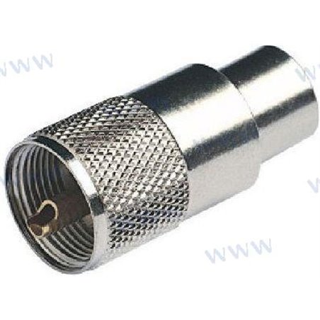 CONECTOR PL259 MACHO CROMADO PARA RG213