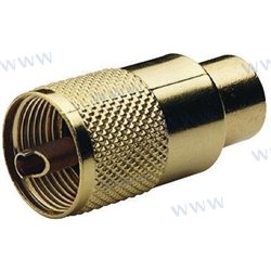 CONECTOR PL259 GOLD PARA RG213