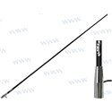 ANTENA AM/FM 1,5m NEGRA ROSCA CROMADA