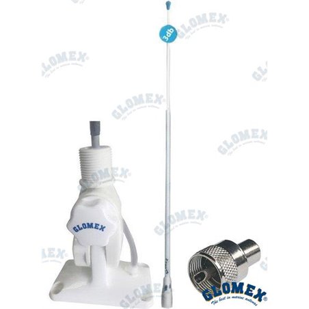 ANTENA GLOMEX RA400 + SOP. RA135 + RA132