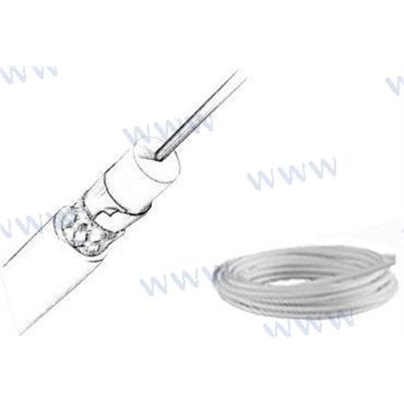 CABLE TV RG6/U BAJA PERDIDA 75OHMS 25MTS