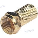 CONECTOR F MACHO GOLD PARA RG6 Y RG59