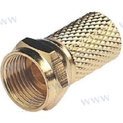 CONECTOR F MACHO GOLD PARA RG6 Y RG59