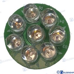 BOMBILLA 8 LEDS ROJO 12V