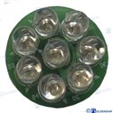 BOMBILLA 8 LEDS AZUL 12V
