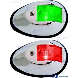 PAR LUCES NAVEGACION INOX LED