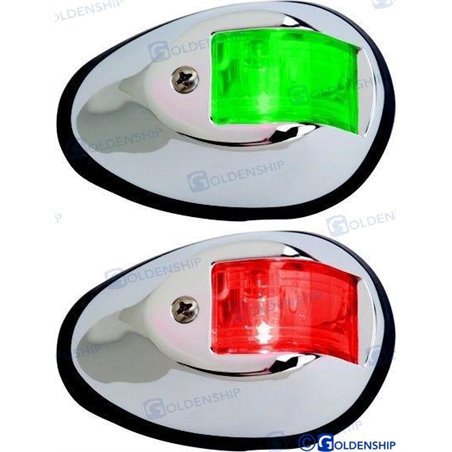 PAR LUCES NAVEGACION INOX LED