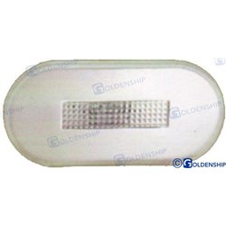 LUZ INTERIOR/EXTERIOR OVALADA LED BLANCA