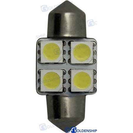 BOMBILLA FESTON 4 LED 1,2W 10/30V